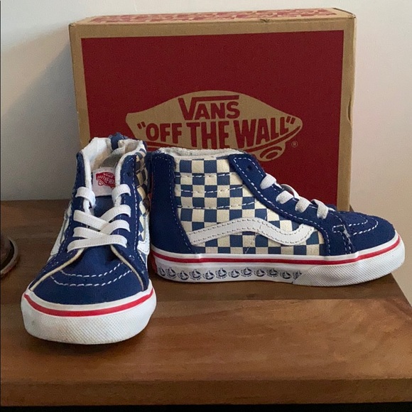 Vans Bmx Sk8-Hi Zip in True Navy/White Toddlers - Picture 6 of 7